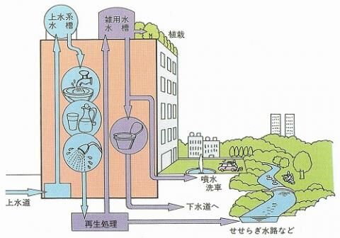井水槽の清掃